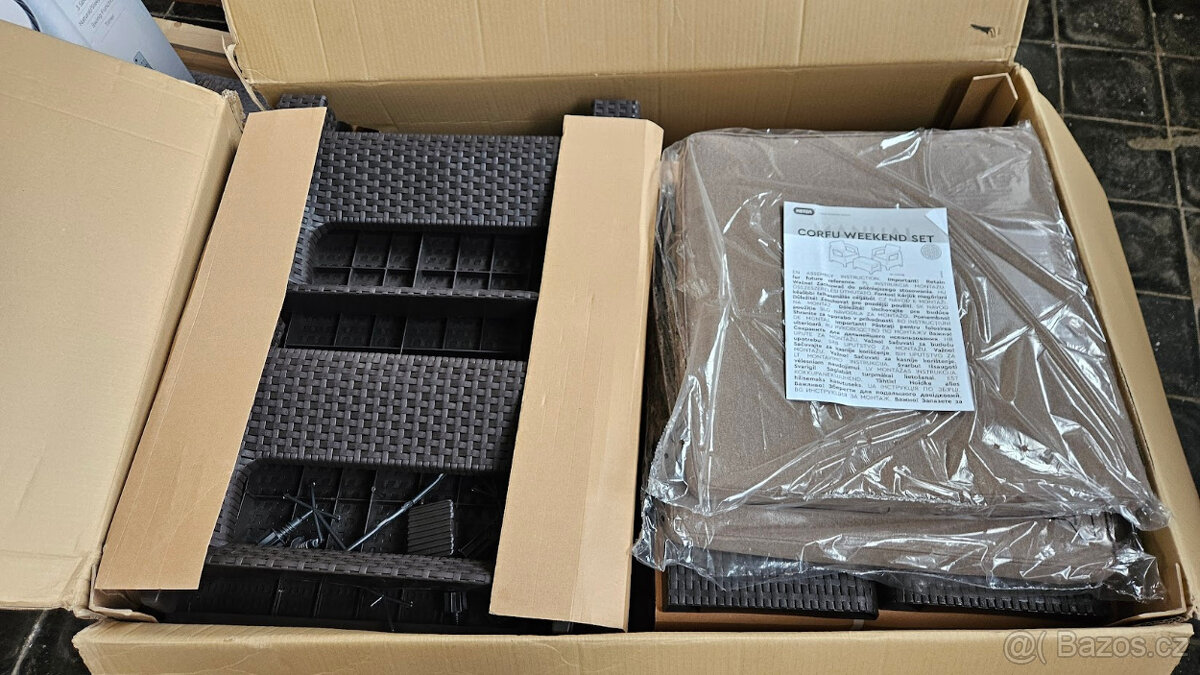 KETER Set zahradního nábytku CORFU WEEKEND, hnědý - 2