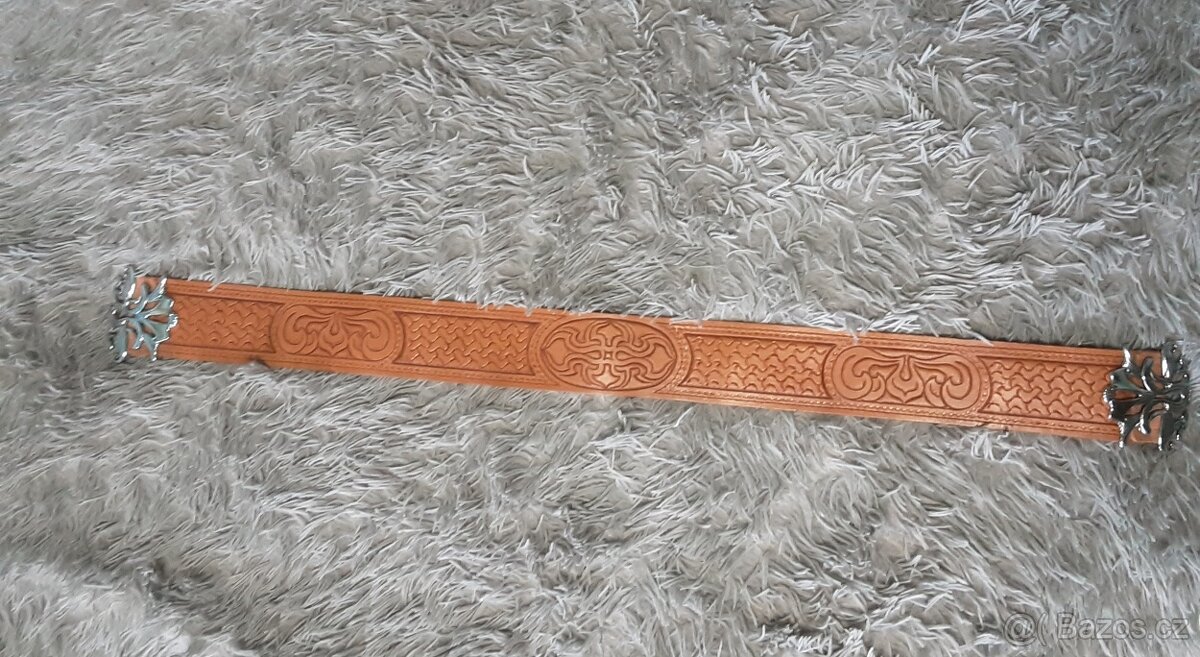 Kožený opasek ruční výroba - 2