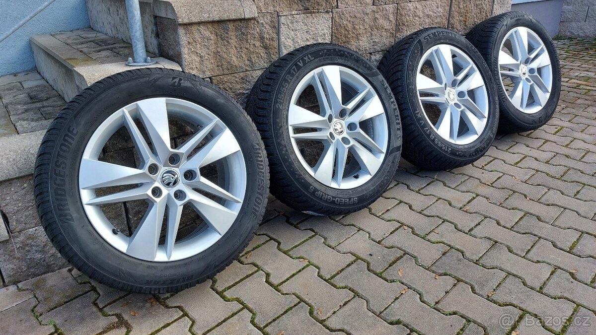 Alu kola 5x112 r1 originál Škoda Superb - 2