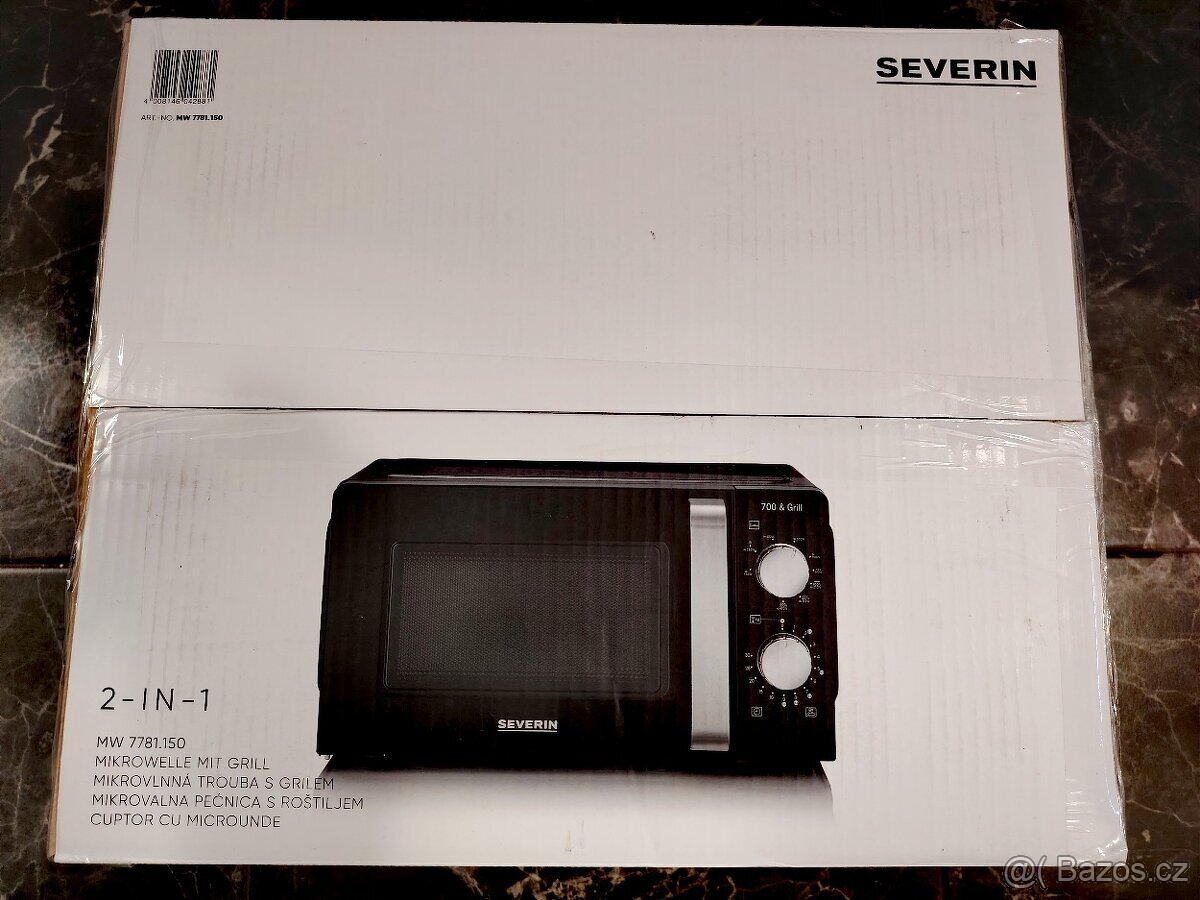 Mikrovlnná trouba Severin s grilem - Nová - 2