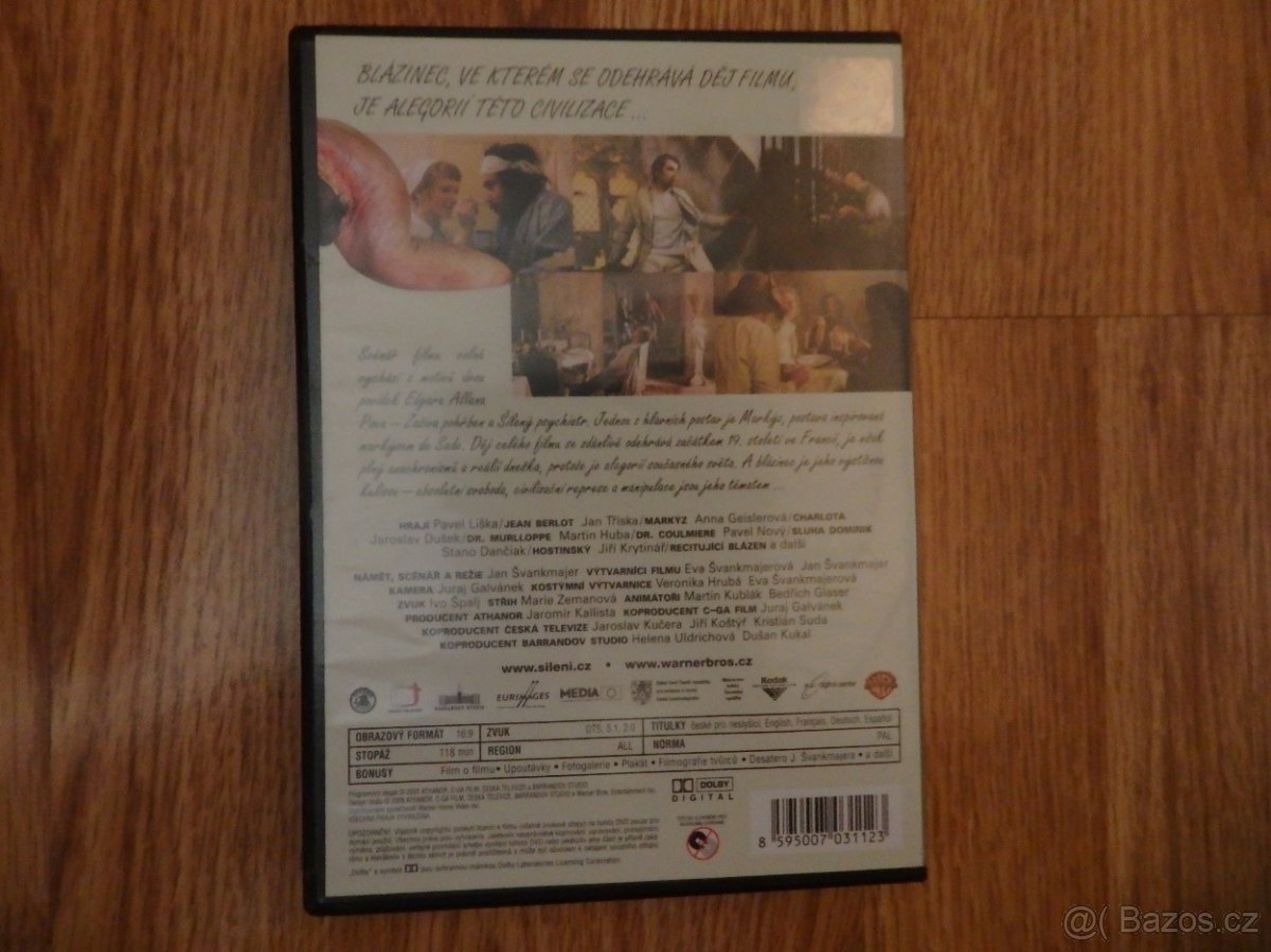 DVD - Šílení (Švankmajer) - rare - 2