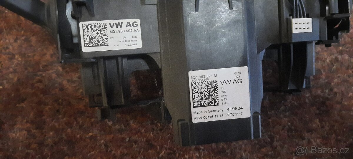 přepínače lukas + kroužek VW Golf VII passat b8 5Q1953521M - 2