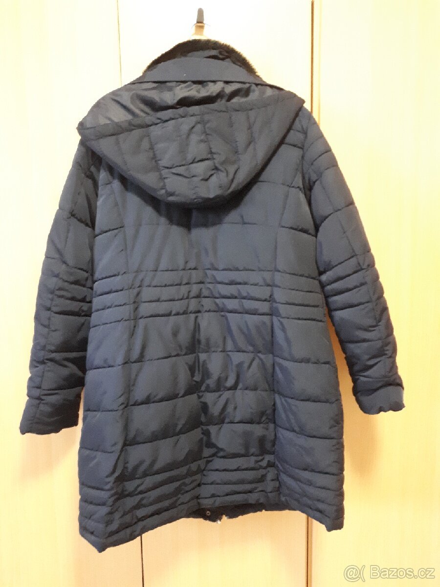 Tmavemodry zimní kabat Camaieu vel. 46 - 2