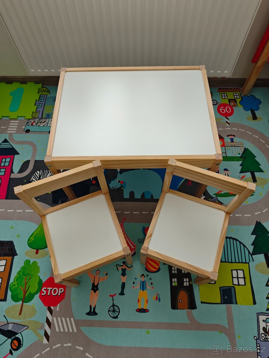 Dětský stůl a dvě židle Ikea Latt - 2