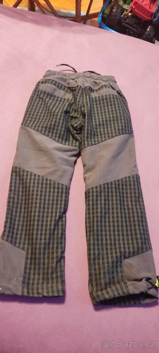 Oteplovačky zimní kalhoty vel.122 - 2
