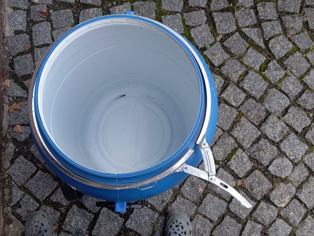 sud modrý 80 l se sponou, kulatý - 2