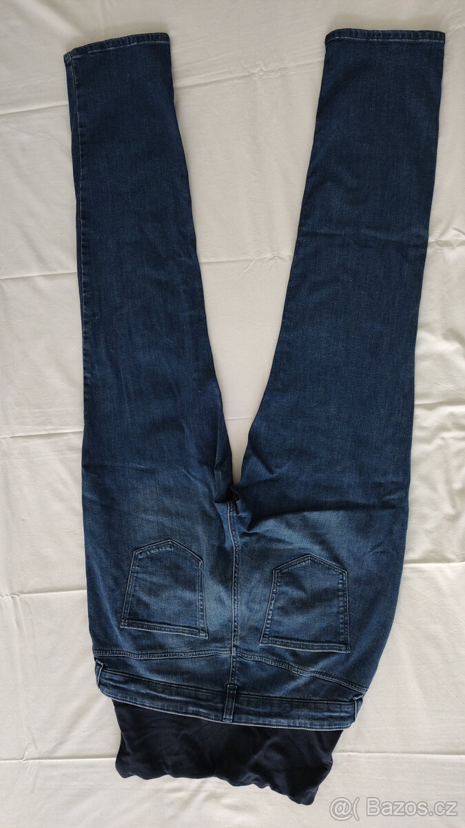 Těhotenské džíny modré vel. 42 - 2