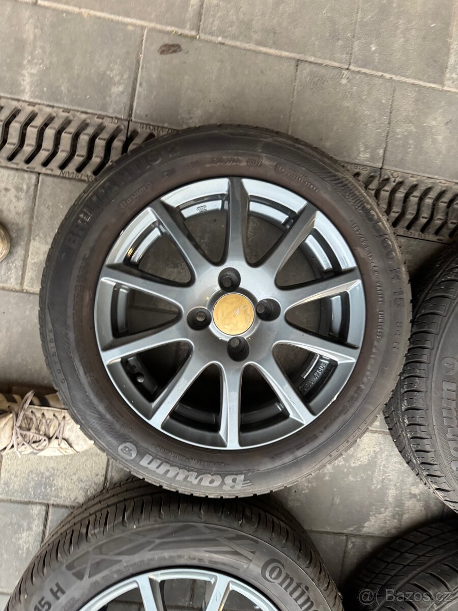 Alu disky 4x100 15” + letní pneu - 2