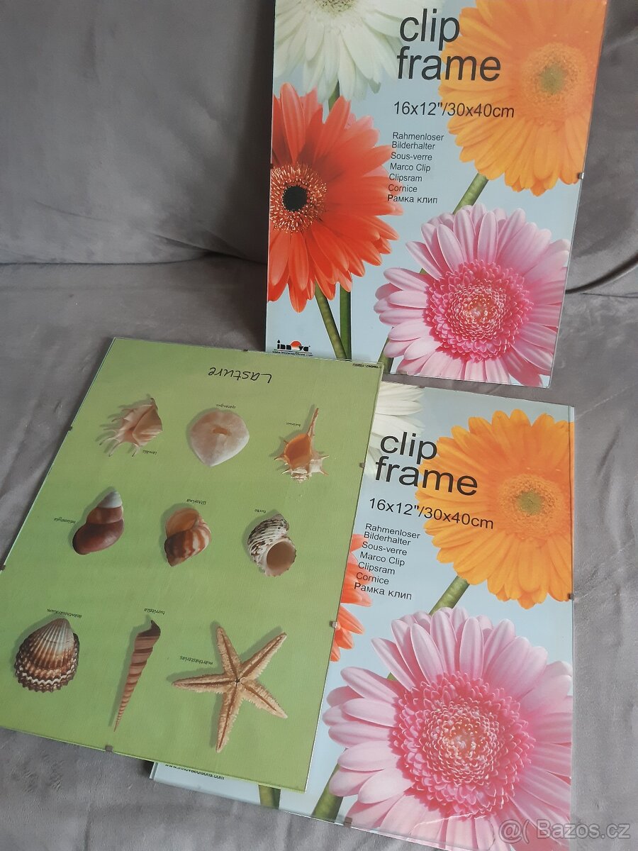 Tři skleněné pasparty 30x40 cm - 2