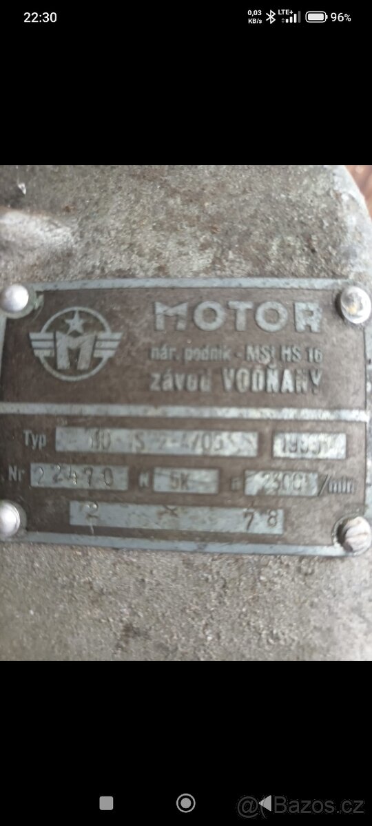Motory na frézu. - 2