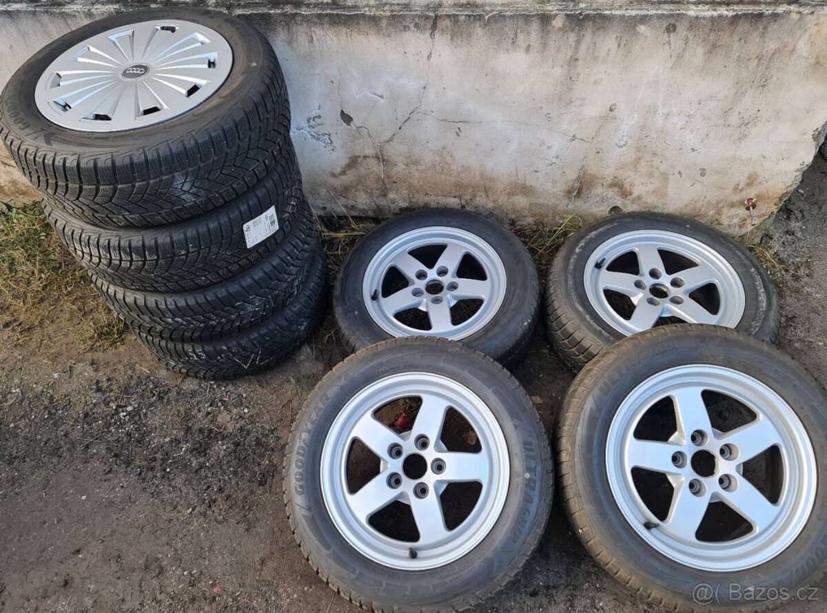 sada alu kol Audi 16" – originál disky + - 2