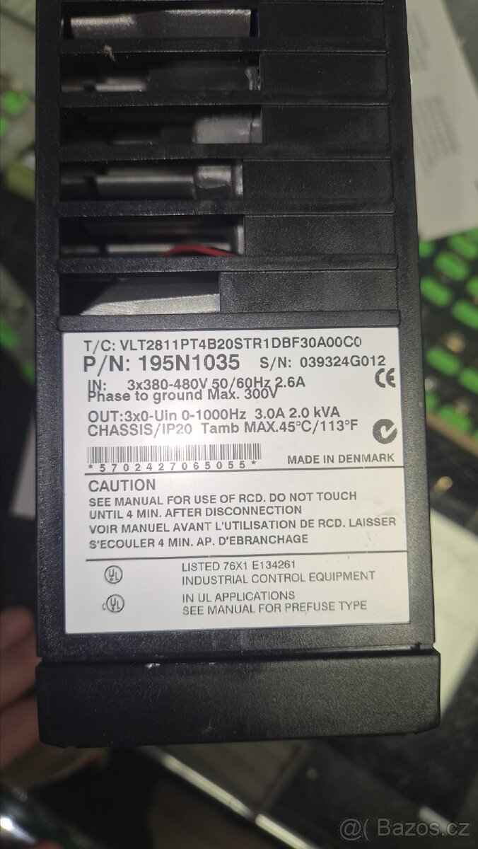 Prodám frekvenční měnič Danfoss VTL 2800 - 2
