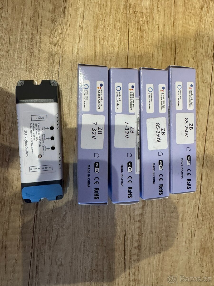 Zigbee 2ch chytrý spínač/relé - 2