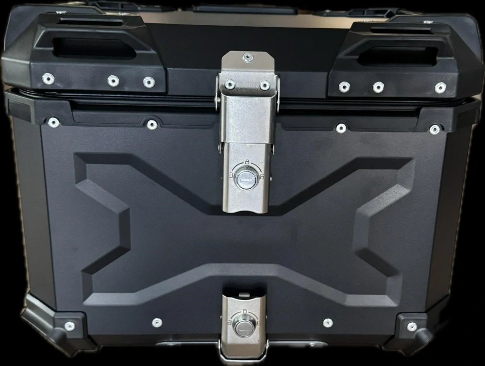 Kufr hliníkový TopCase 45L X-design černý + plotna - 2