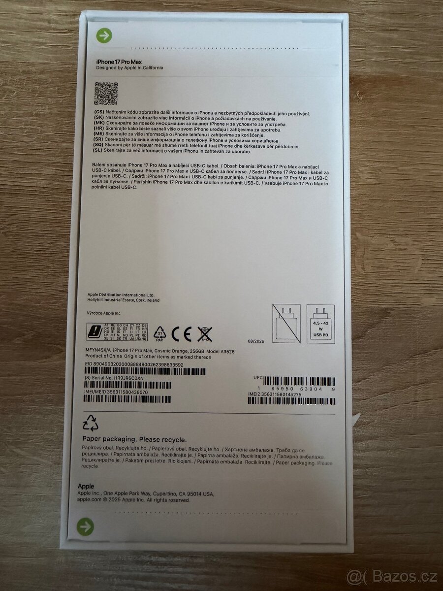 Iphone 17 pro max 256Gb - 2