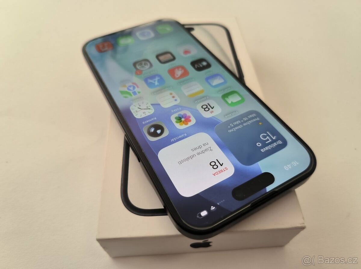 apple iphone 15 128gb Midnight / Batéria 100% - 2