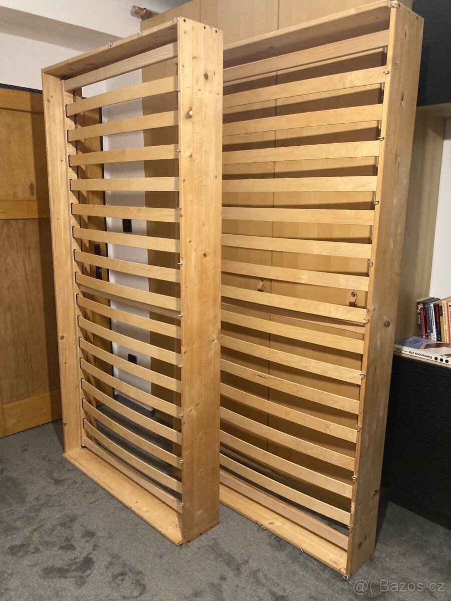 Postel vysoká 200x100 cm , 2x - 2