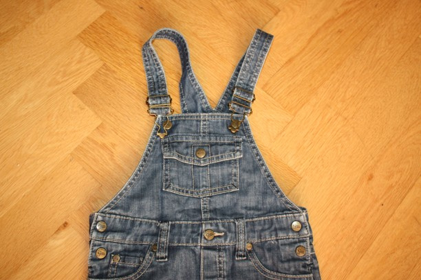 DŽÍNOVÁ SUKNĚ S LACLEM H&M, vel. 110 - 2