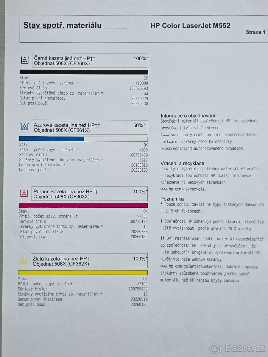 HP M552DN COLOR LASER ENTERPRISE super stav - 2