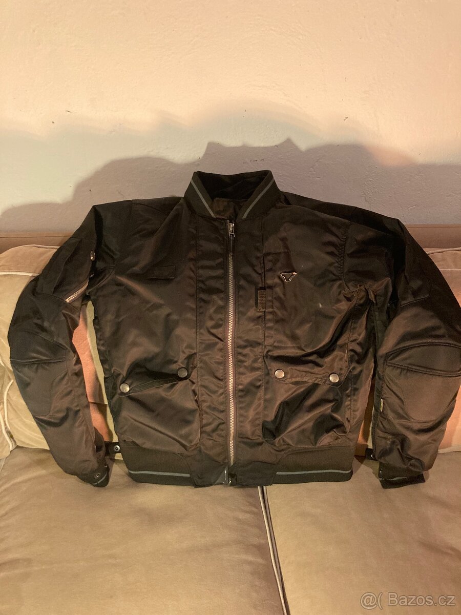 Textilní bunda na motorku - bomber - 2