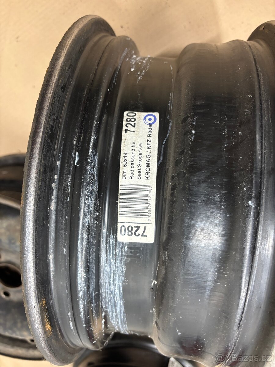 Plechové disky 6Jx R14 5X100 - 2