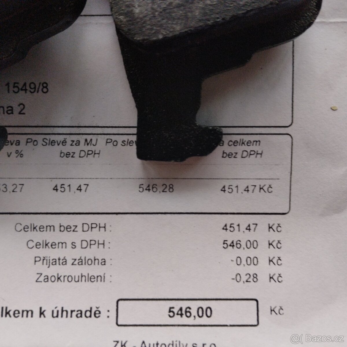 Brzdové destičky zadní Ford Focus - 2