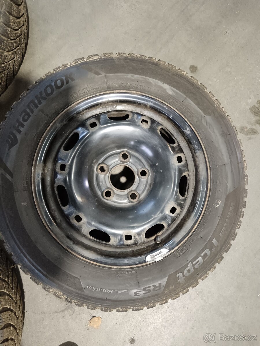 Fabia 175/70 R14 hankook Winter 5Jx14 ET35 nové 99% - 2
