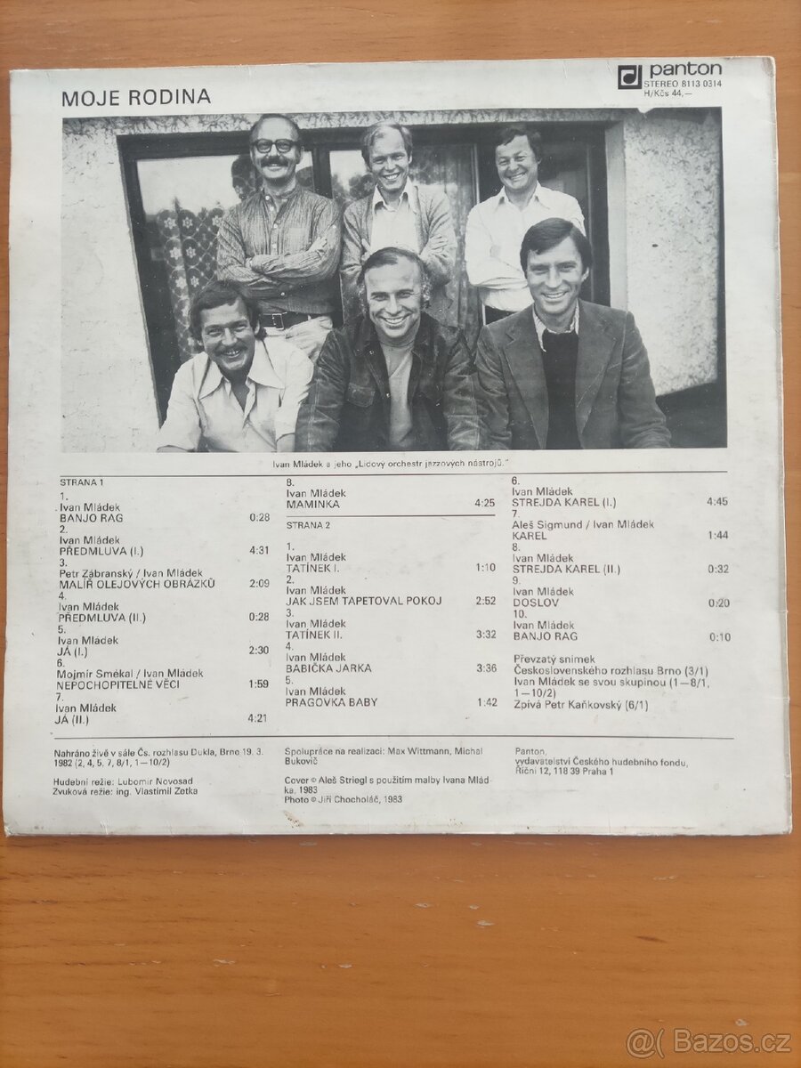 Ivan Mládek vinyl LP MOJE RODINA - 2