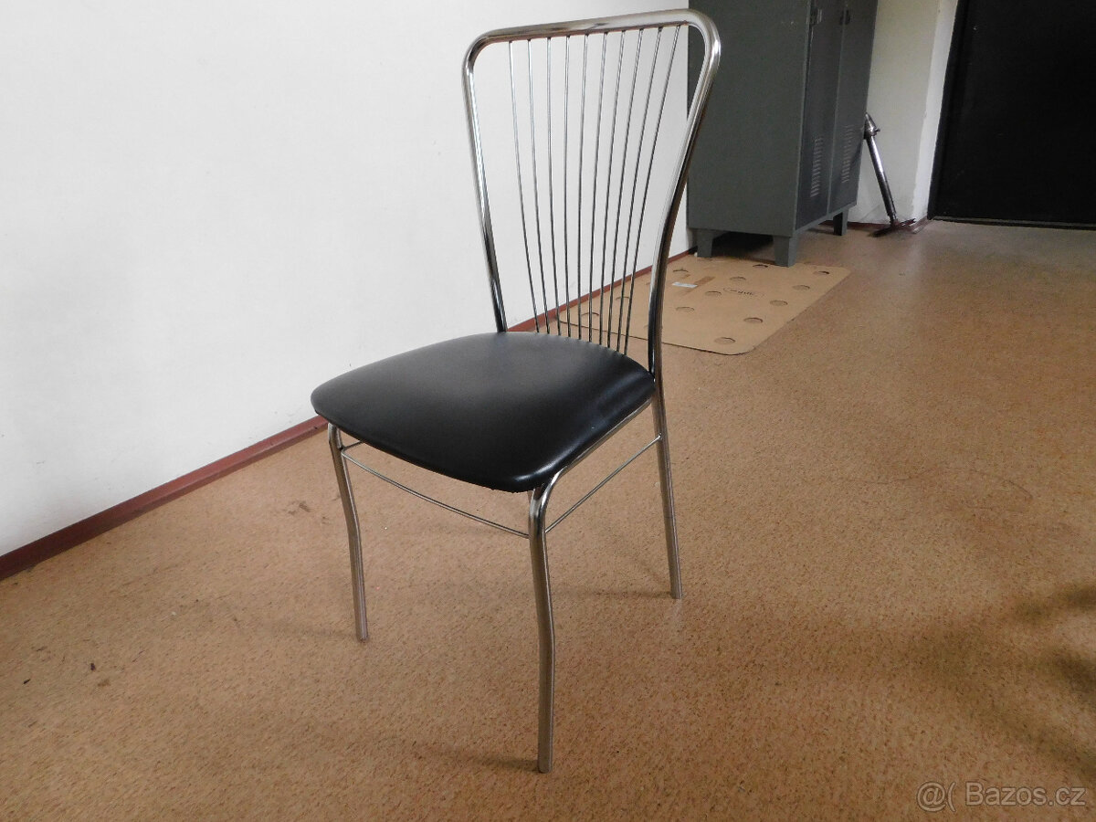 Chromovaná elegantní židle - 2
