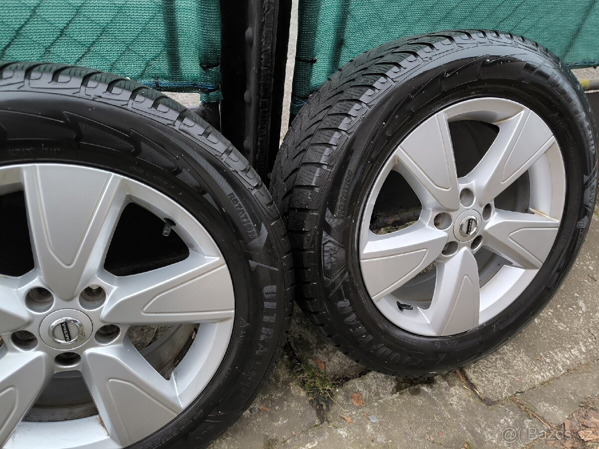 Alu kola Volvo XC40 5x108 r17 Originál,pneu zimní 235/60 - 2