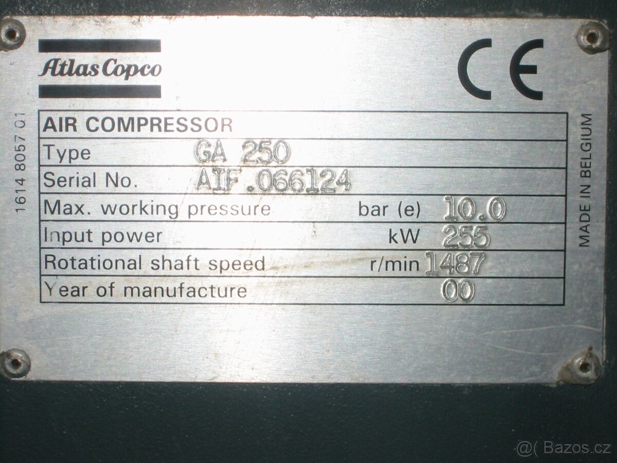 ATLAS COPCO GA 250-10 P - 2