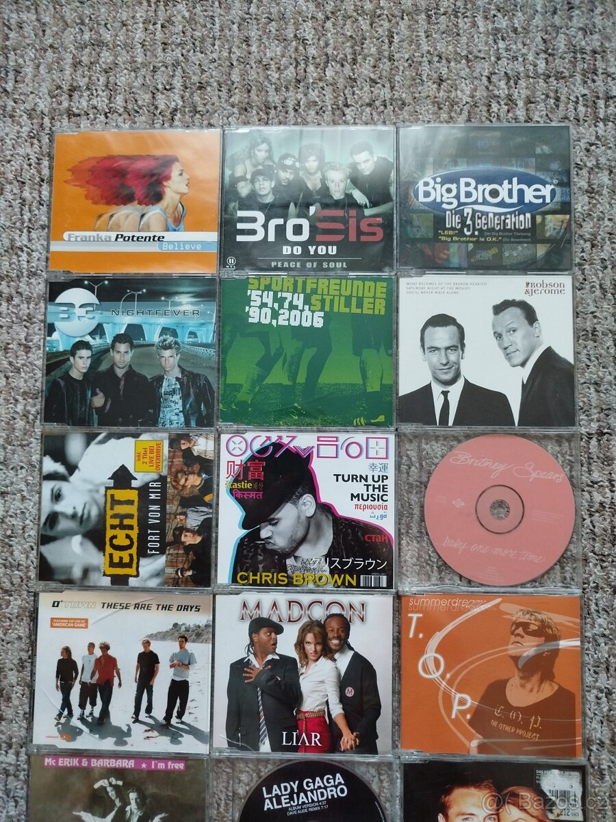 Originální CD singly - různé žánry - 2