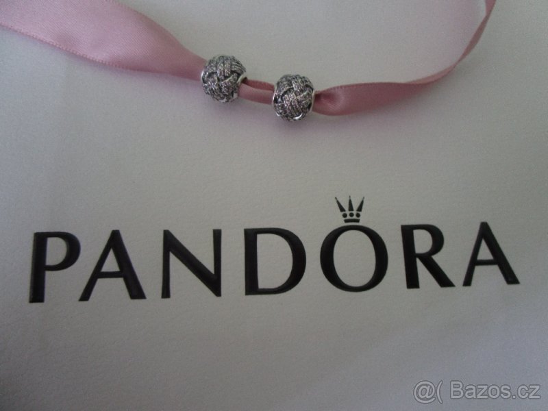 Přívěsek originál Pandora - třpytivý uzlík lásky - 2