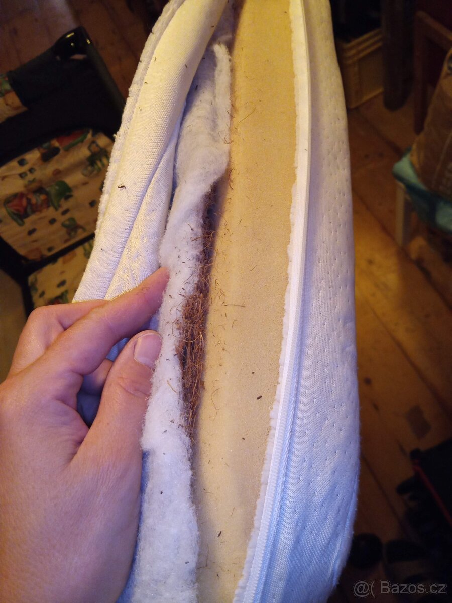 Dětská skládací cestovní postýlka, matrace - 2