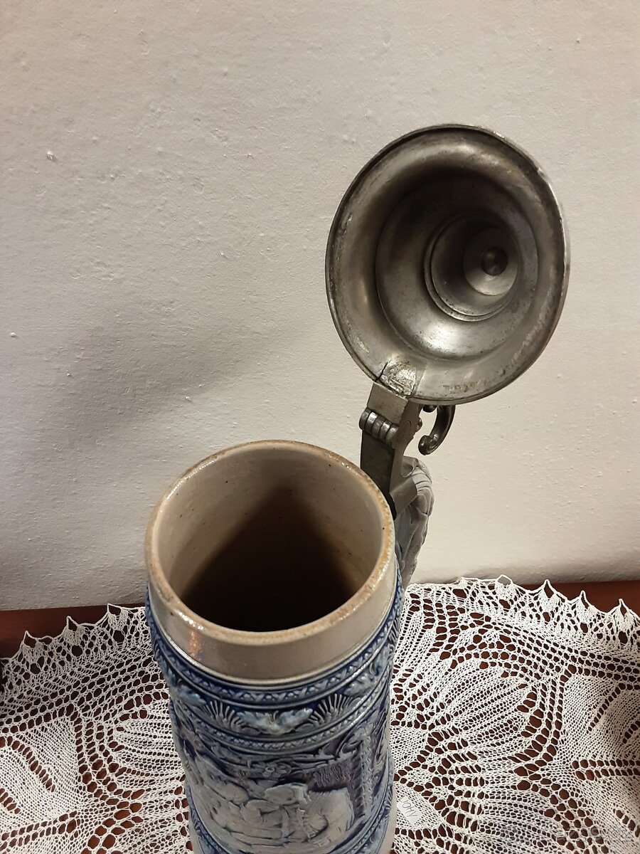 Starožitný keramický korbel - 2