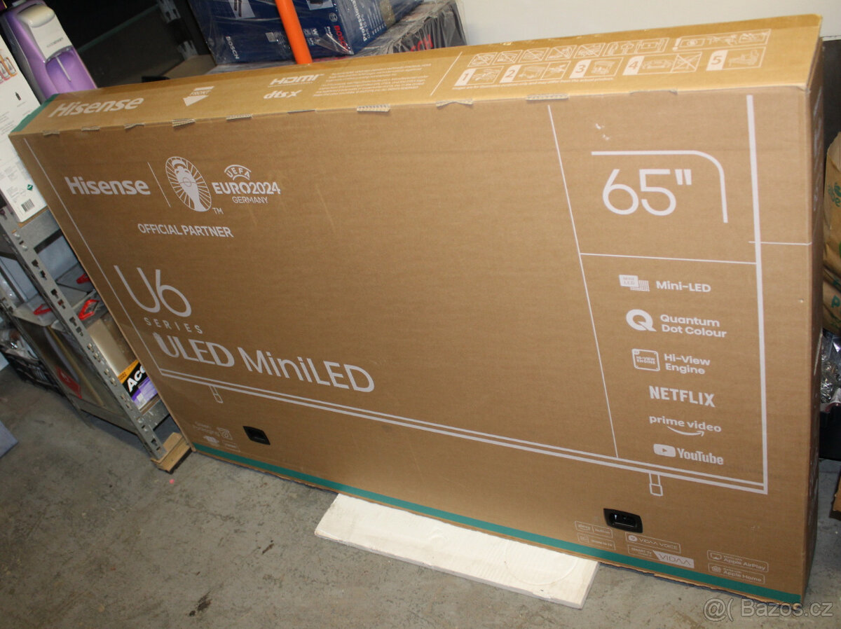 ULED MiniLED 4K Hisense 65U6NQ - záruka 4 roky - 2