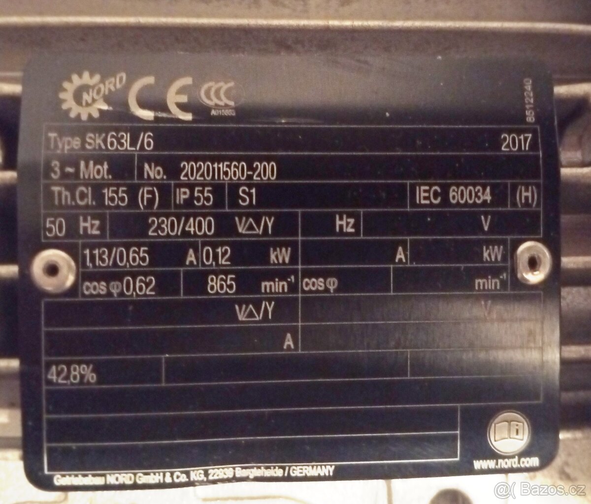 Elektromotor s převodovkou - 2