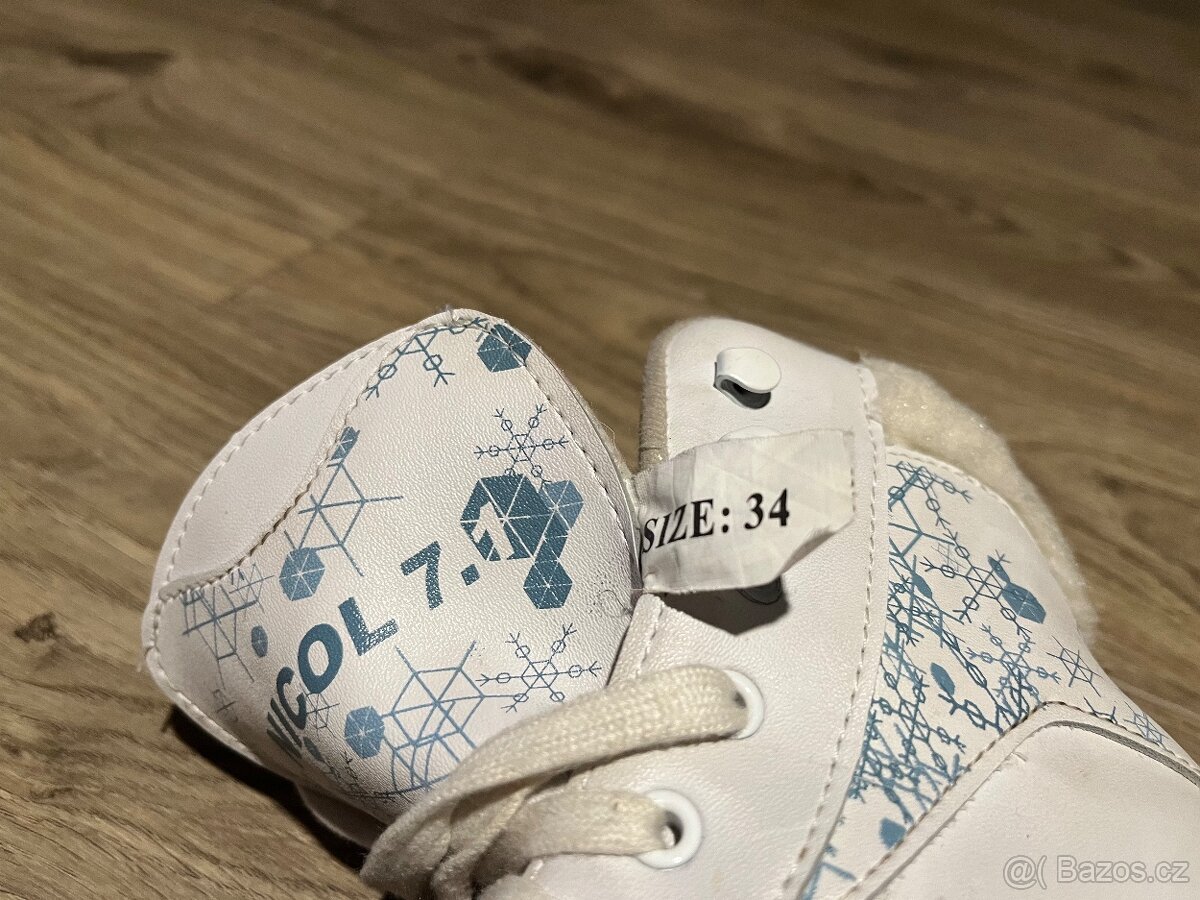 Dívčí zateplené brusle velikost 34 - 2