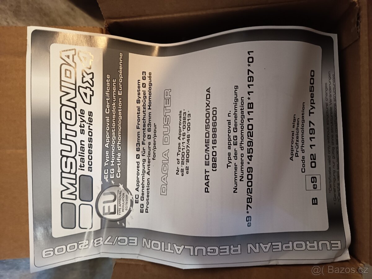 Dacia Duster přední ochranný rám - 2