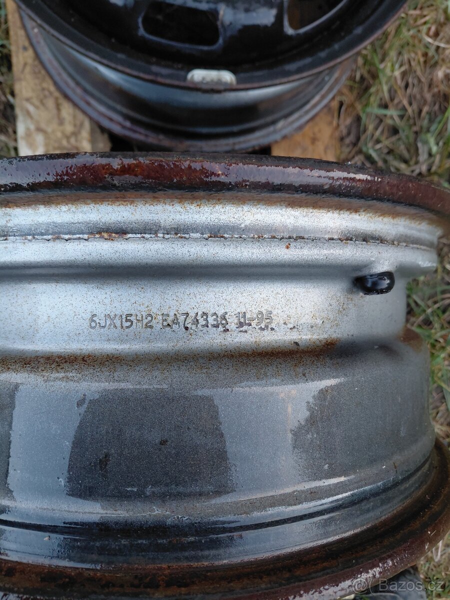 4 x plechový disk vw 15' - 2