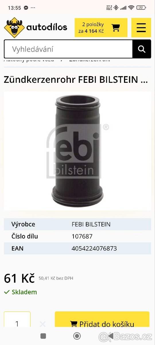 Kryt svíček ventilového víka - 2