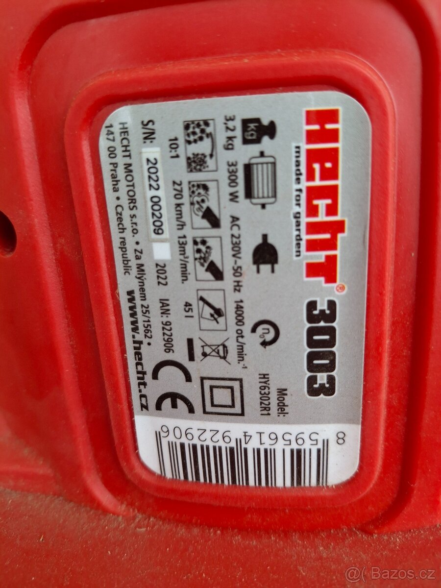 Elektrický fukar, vysavač Hecht 3003 - 2