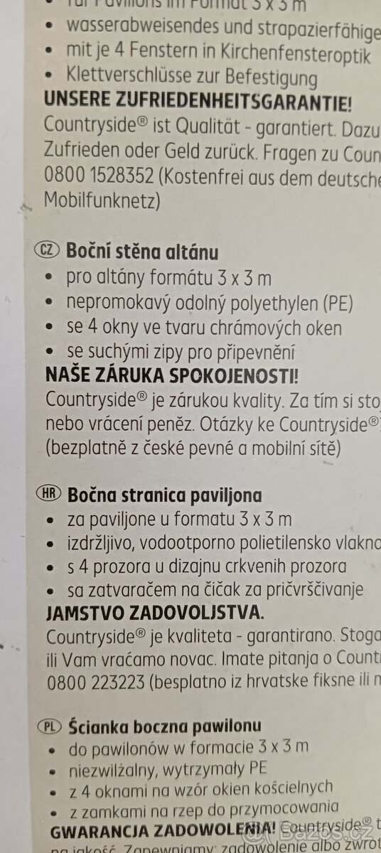 Boční stěny altánu - 2
