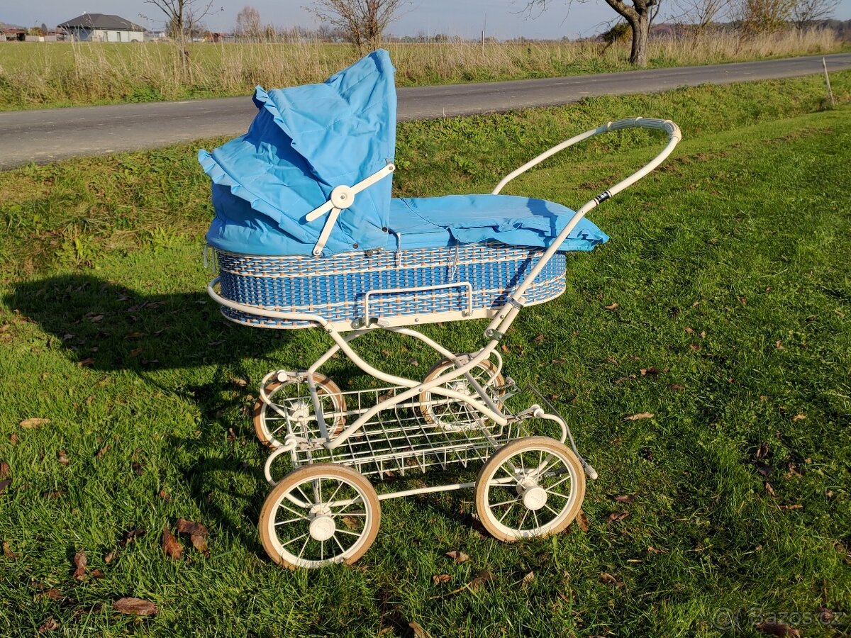 Dětský kočárek retro Liberta Romance modrý - 2