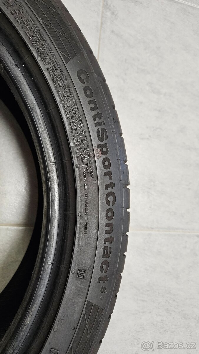 4ks Continental SportContact 5, 205/45 R17 88 V Letní - 2
