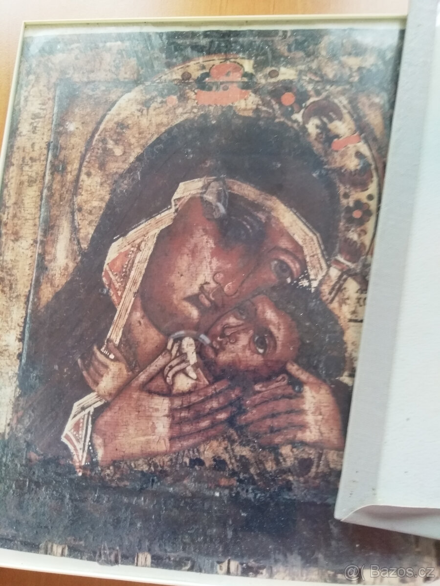 Svaté obrázky, 2 kusy zasklené - 2