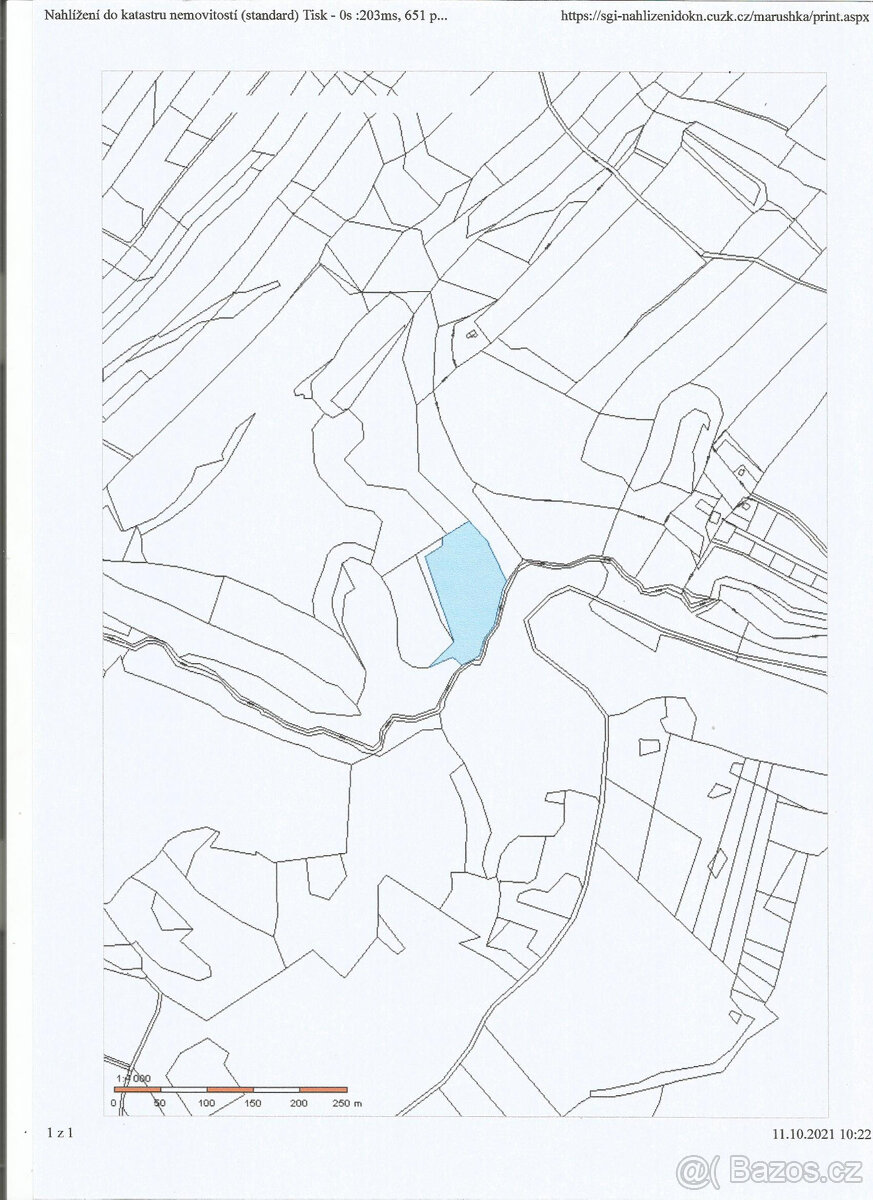 Na prodej pole 4 057 m2, k.ú.Oslavice u Velkého Meziříčí - 2