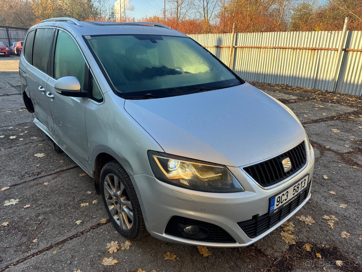 SEAT ALHAMBRA 2,0 TDI,103 KW,ROK 2012,NAJ 208 TKM,KLIMA - 2