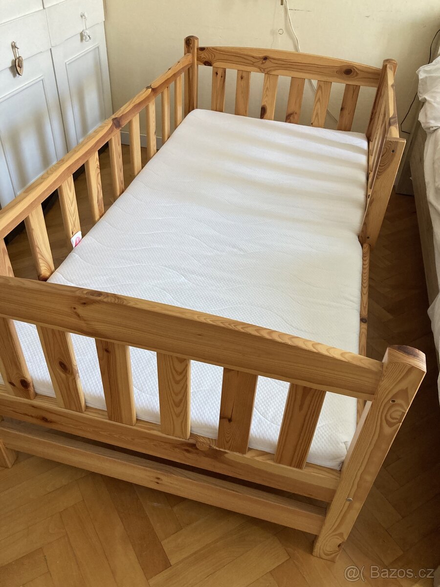 Dětská postýlka 180x90 cm s matrací - 2