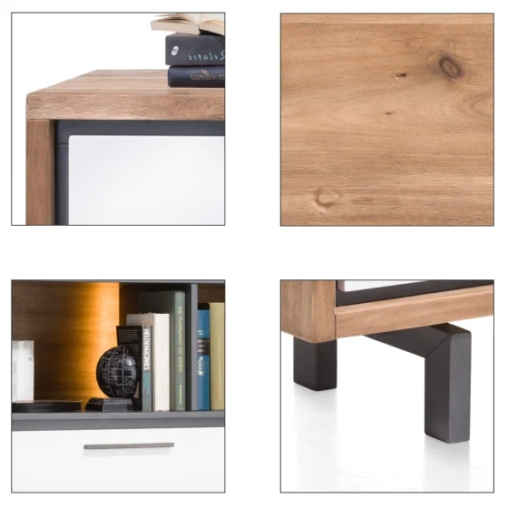 Masivní prostorná dřevěná skříň - Otta - 2